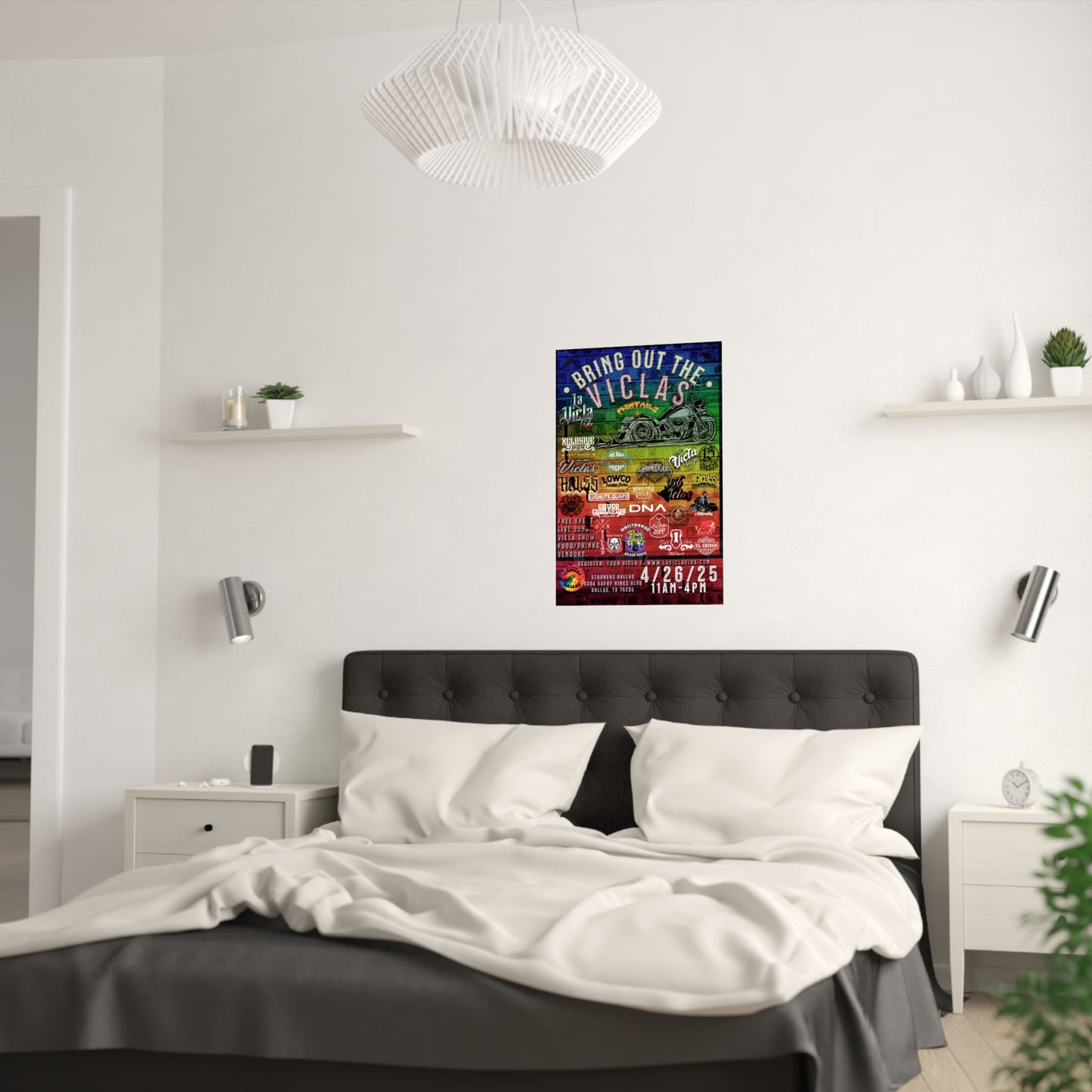 Vibrant Satin Posters - Bring Out The Viclas Event Decor
