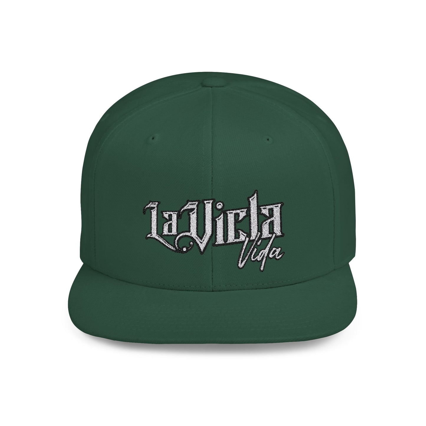 LaViclaVida Logo Snapback Baseball Cap Embroidered