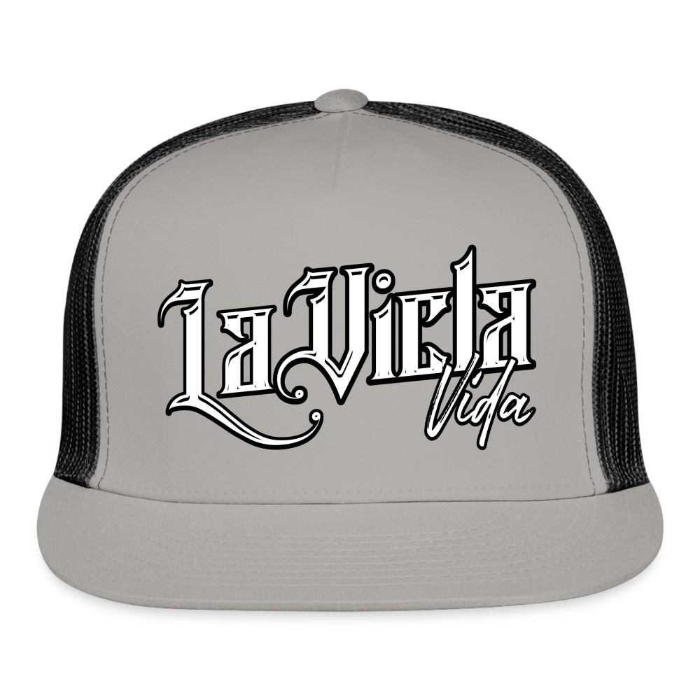 Logo Trucker Hat - gray/black