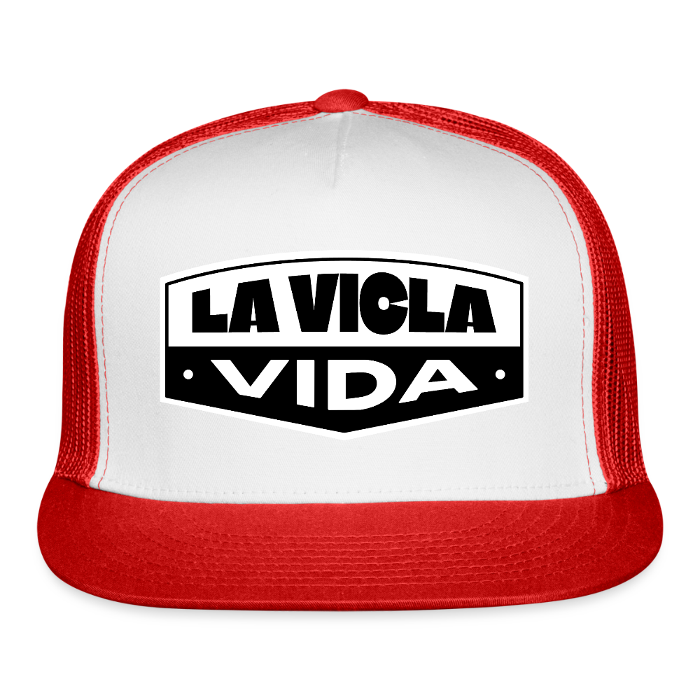 Badge 2.0 Trucker Hat - white/red