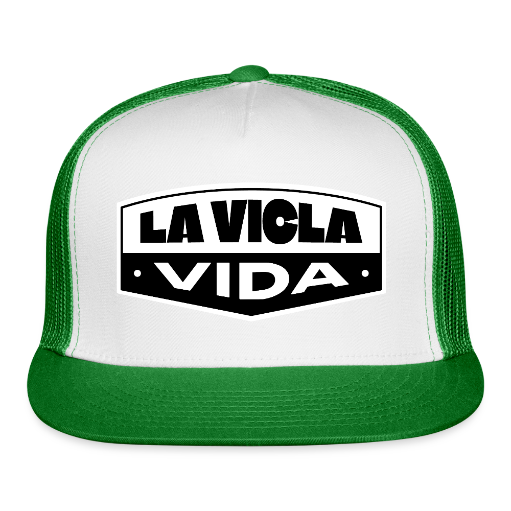 Badge 2.0 Trucker Hat - white/kelly green