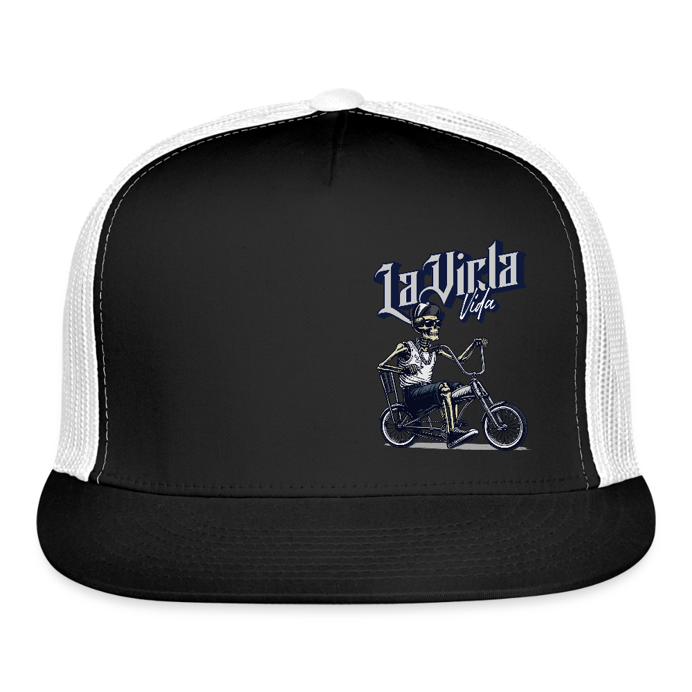 La Vicla Vida Bike Trucker Hat - black/white