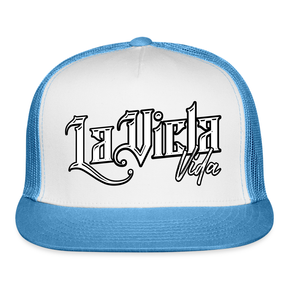 Logo Trucker Hat - white/blue