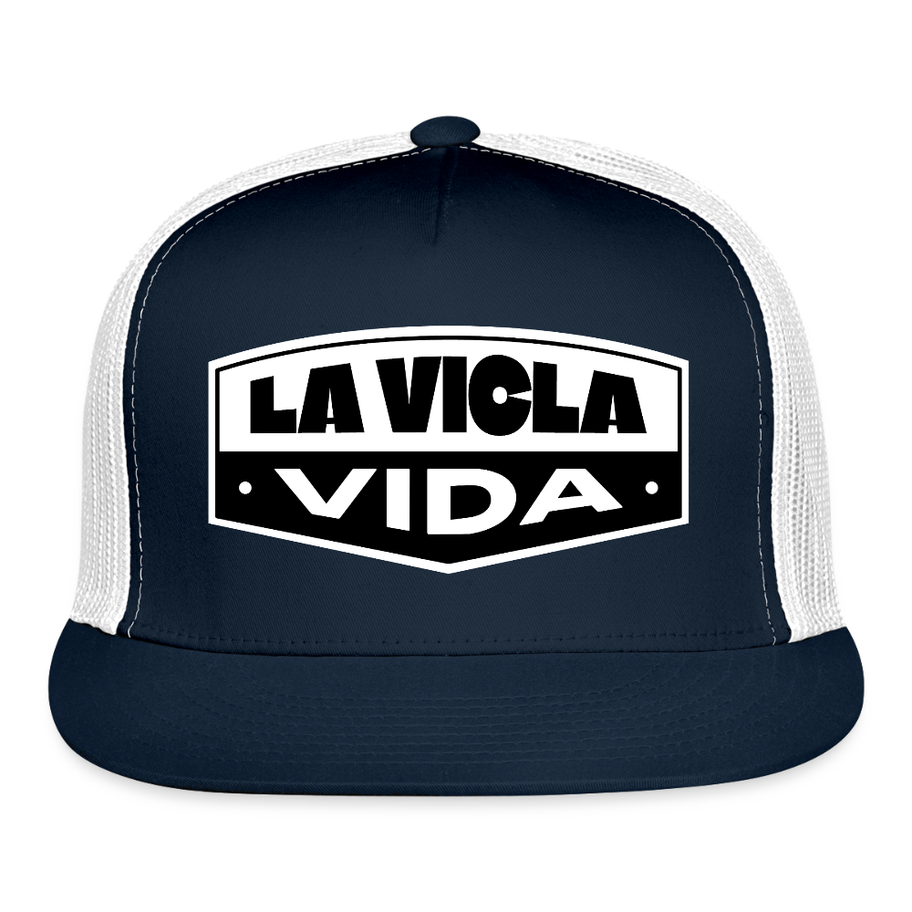 Badge 2.0 Trucker Hat - navy/white