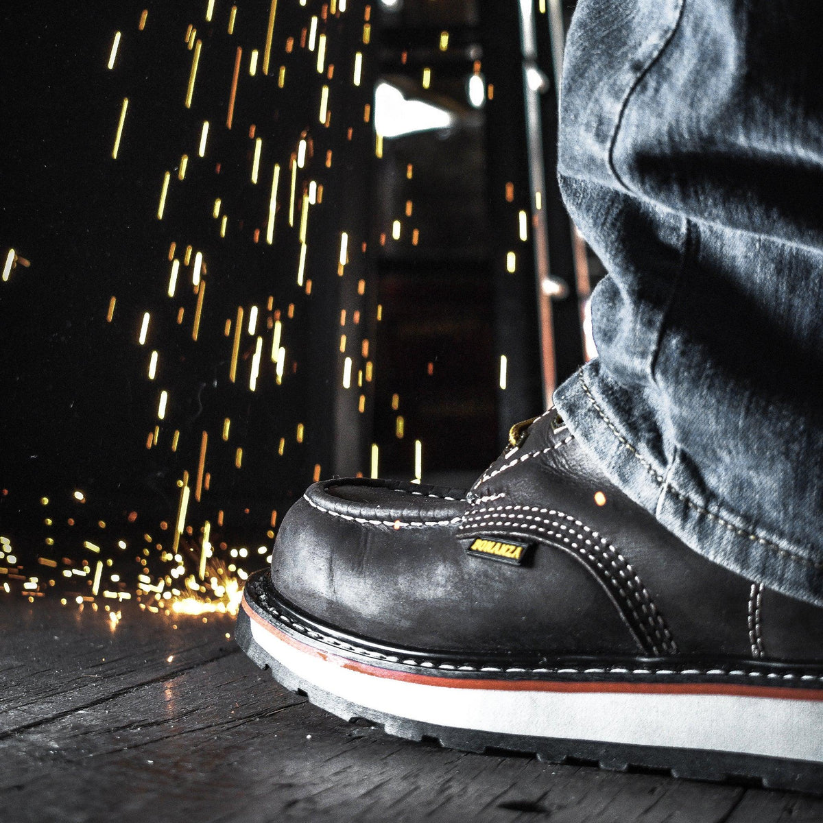 FRONTIER DUAL 6" MOC TOE BLACK Black