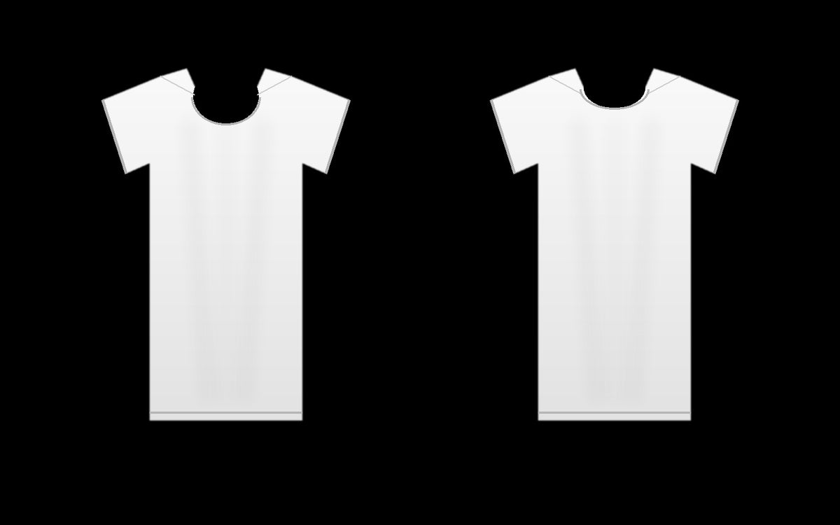 White T-Shirt Front and Back