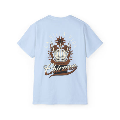 World Wide Chicano Brown - Light Blue - back