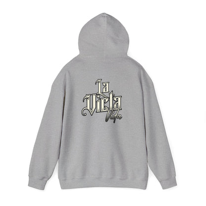 La Vicla Vida B/W Logo Hoodie