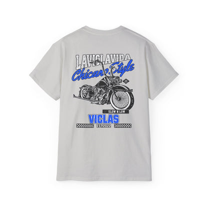 Chicano Style Blue Tee