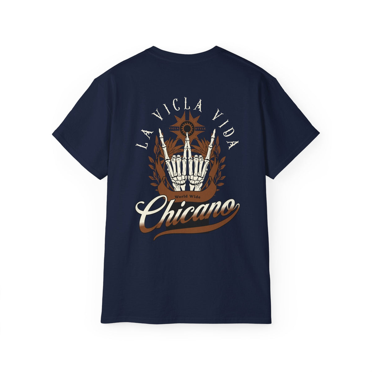 World Wide Chicano Brown - Navy - back
