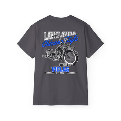 Chicano Style Blue Tee
