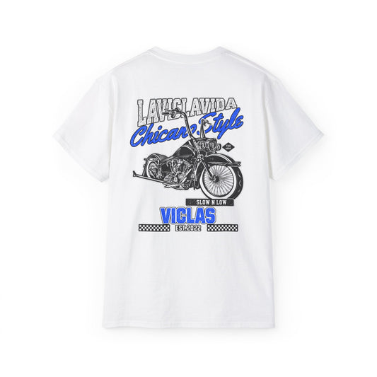 Chicano Style Blue Tee