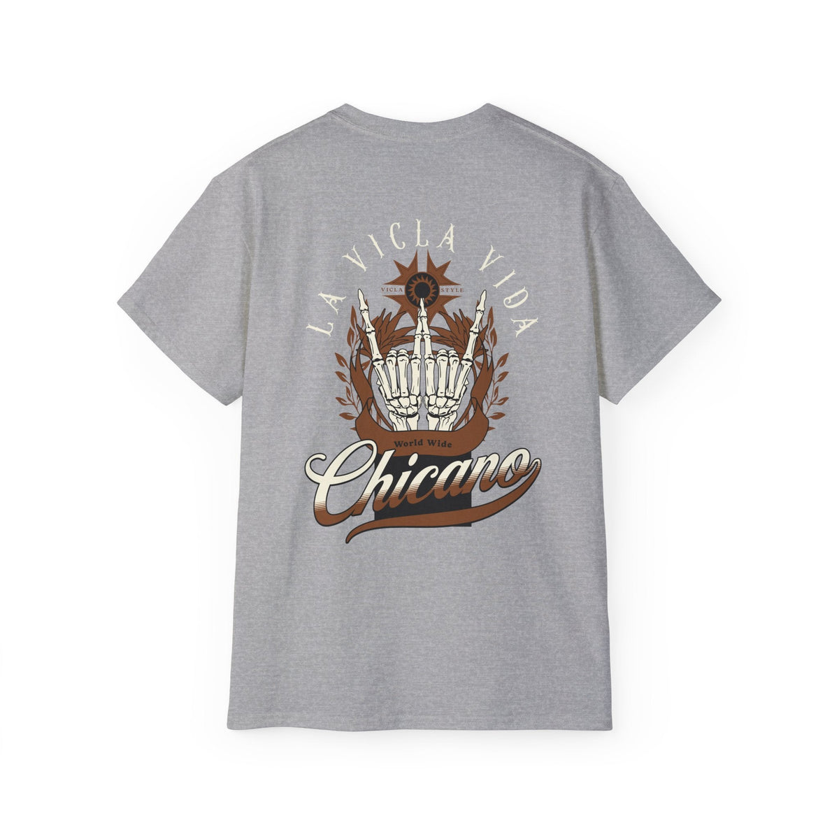 World Wide Chicano Brown - Sport Grey - back