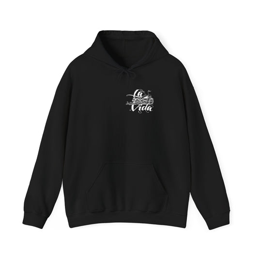 La Vida hoodie front left-chest artwork