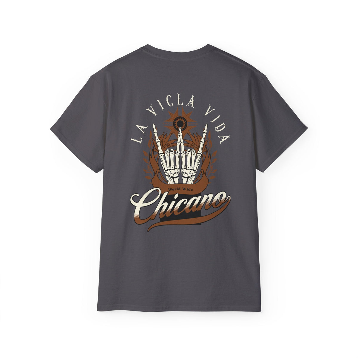 World Wide Chicano Brown - Charcoal - back