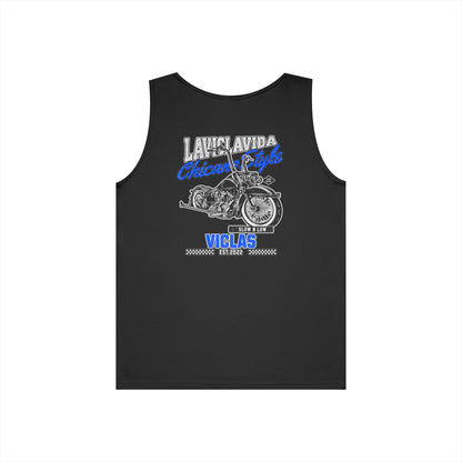 Chicano Style Blue Tank Top
