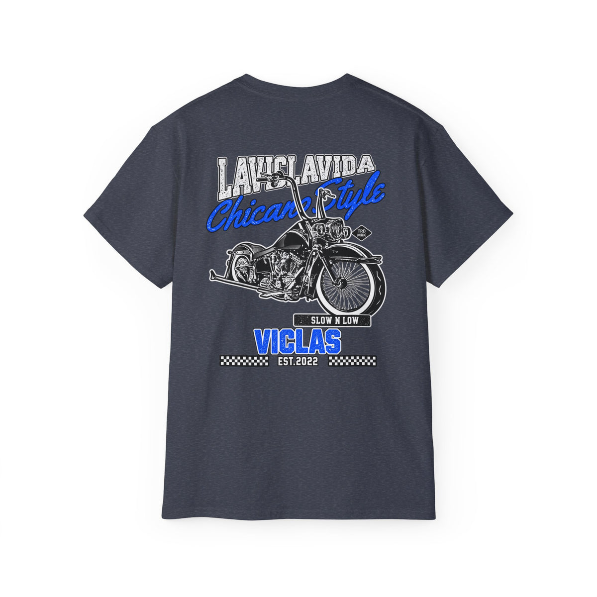 Chicano Style Blue Tee
