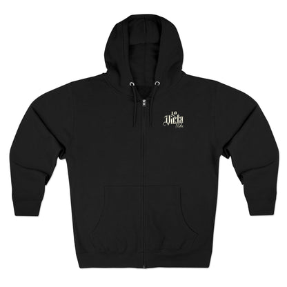 La Vicla Vida Logo B&W Zip Hoodie