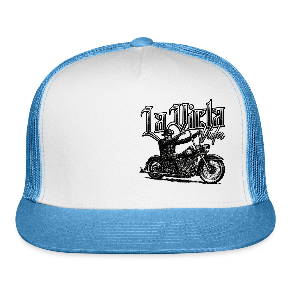 Vicla Rider Trucker Hat - white/blue