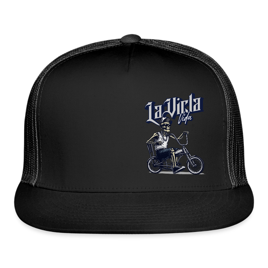 La Vicla Vida Bike Trucker Hat - black/black