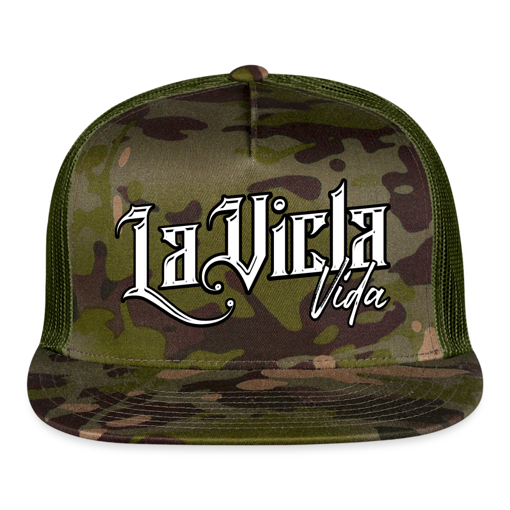 Logo Trucker Hat - MultiCam\green