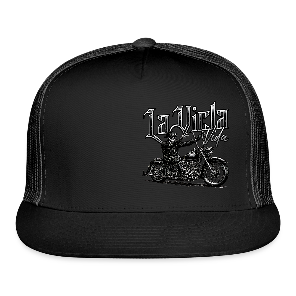 Vicla Rider Trucker Hat - black/black