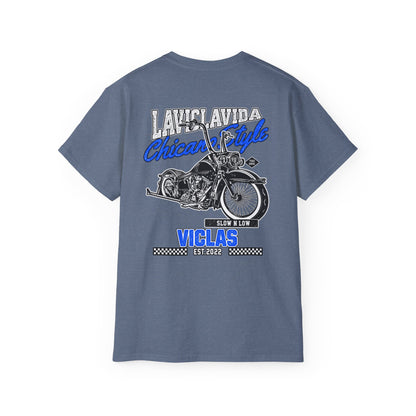 Chicano Style Blue Tee