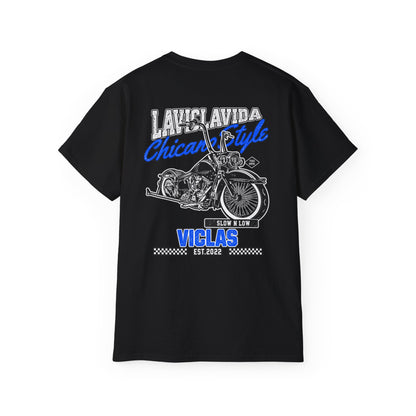 Chicano Style Blue Tee