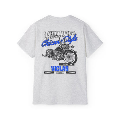 Chicano Style Blue Tee