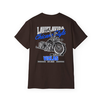 Chicano Style Blue Tee