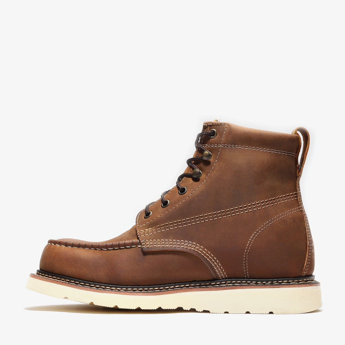 FRONTIER CLASSIC 6" MOC TOE (STEEL TOE) CRAZY BROWN Crazy Brown