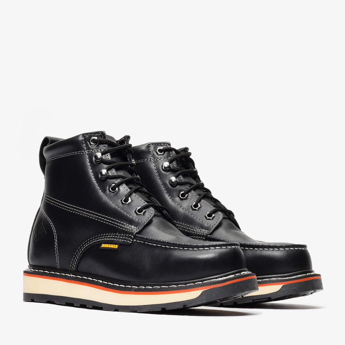 FRONTIER DUAL 6" MOC TOE (STEEL TOE) Black