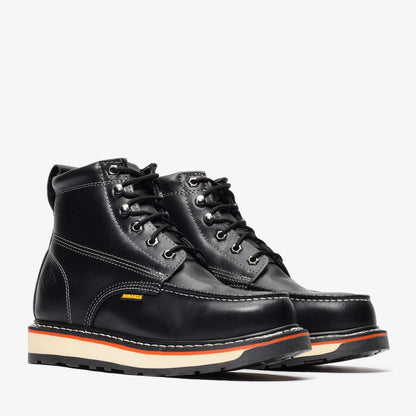 FRONTIER DUAL 6" MOC TOE (STEEL TOE) Black