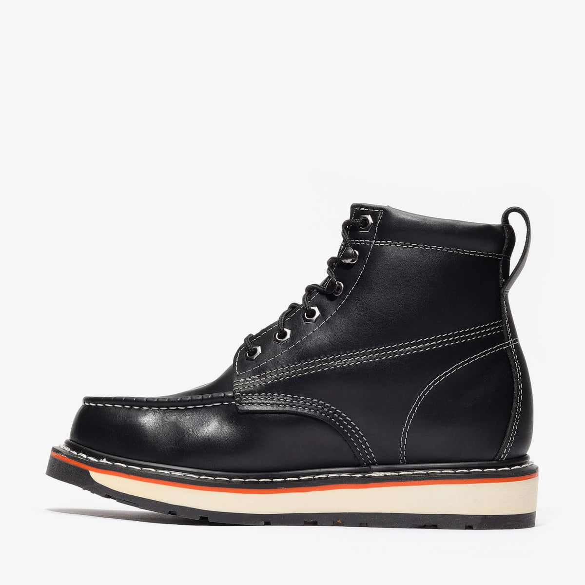 FRONTIER DUAL 6" MOC TOE (STEEL TOE) Black