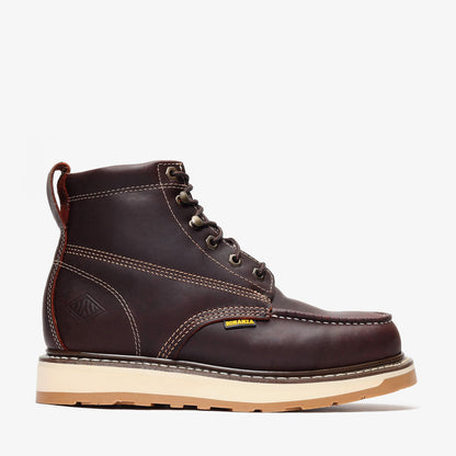 FRONTIER DUAL 6" MOC TOE BURGUNDY Burgundy