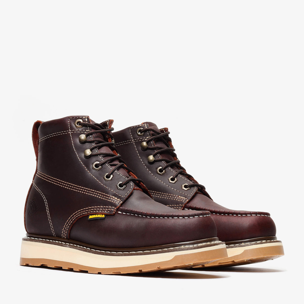 FRONTIER DUAL 6" MOC TOE (STEEL TOE) Burgundy