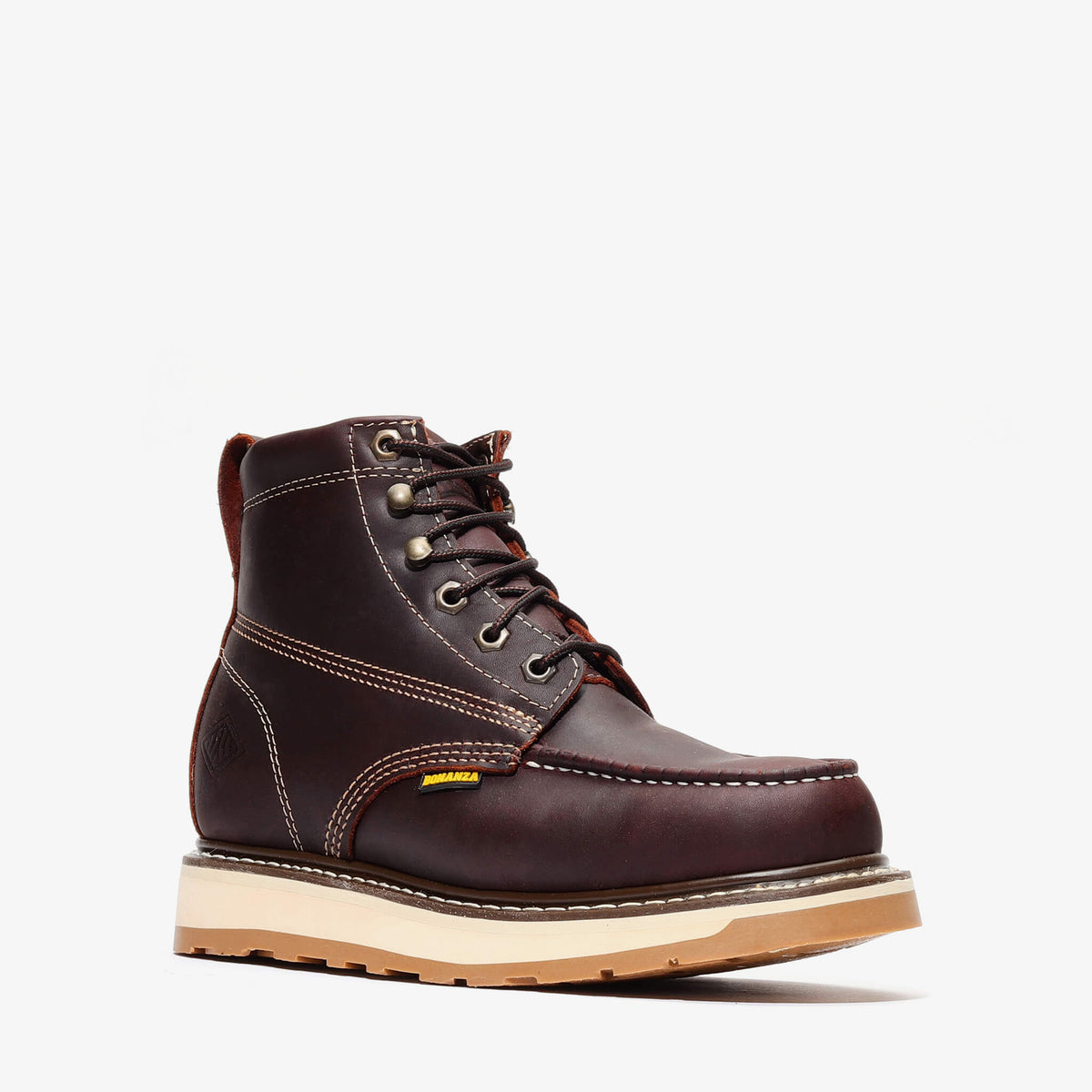 FRONTIER DUAL 6" MOC TOE BURGUNDY Burgundy