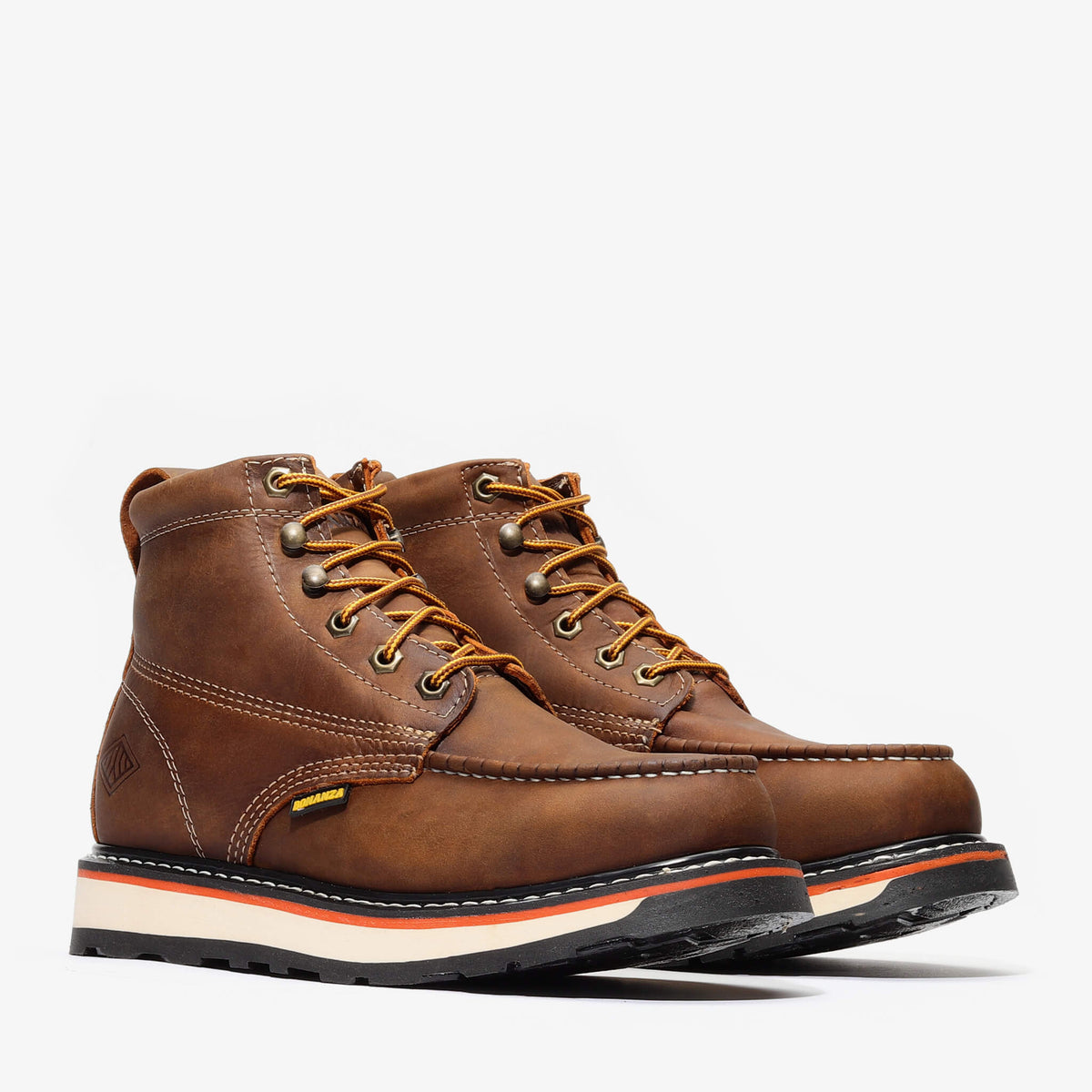 FRONTIER DUAL 6" MOC TOE (STEEL TOE) Crazy Brown