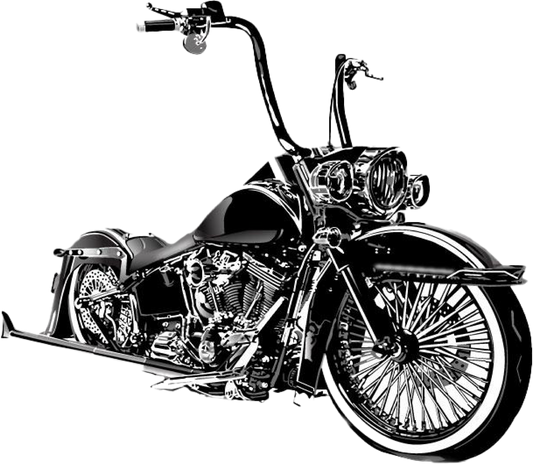 La Vicla Vida original motorcycle artwork for UV DTF sticker