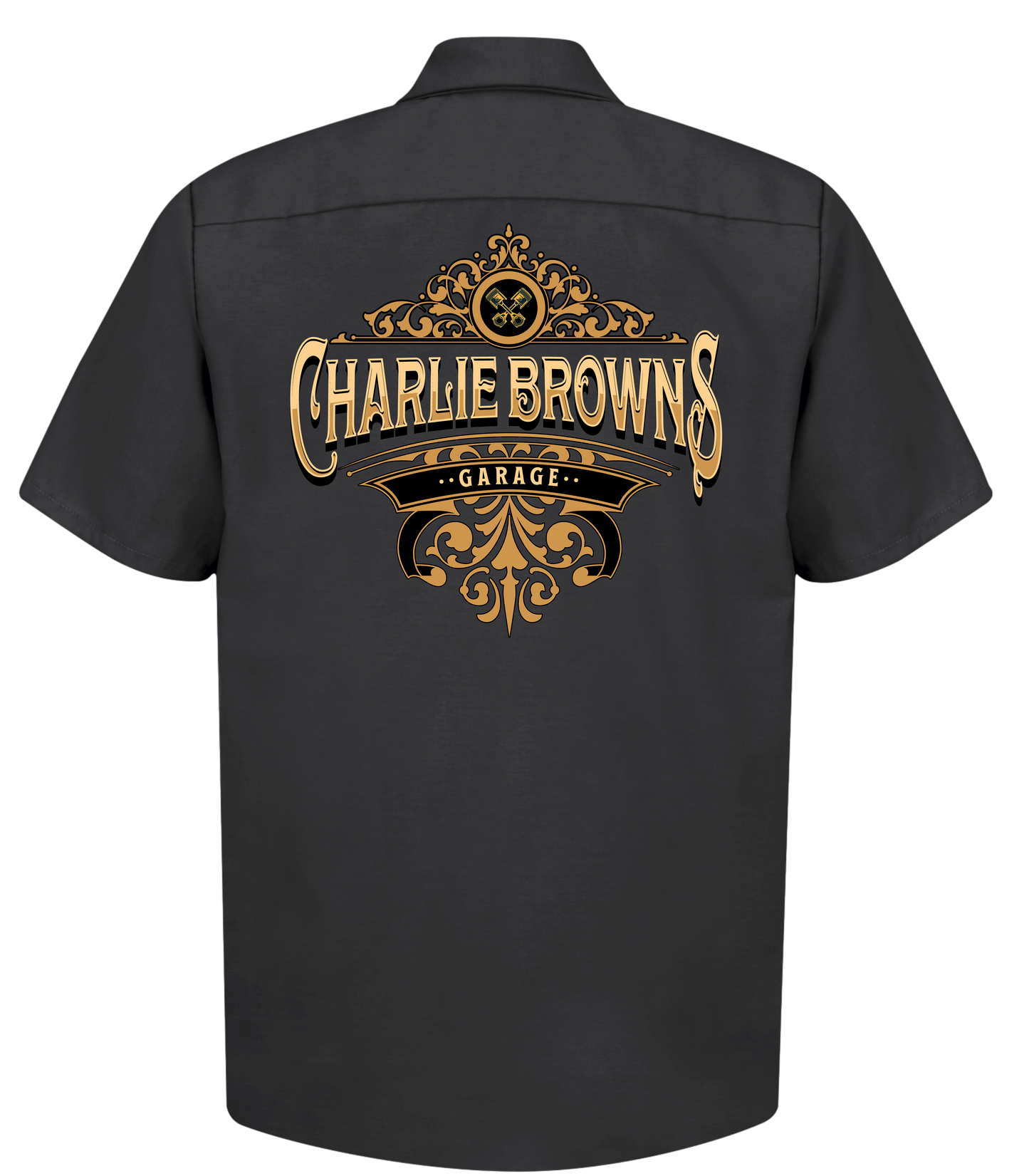 Charlie Browns Garage Vicla Work Shirts