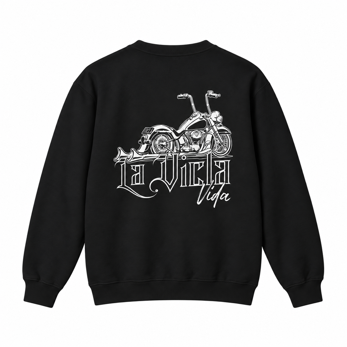 bw crewneck back artwork mockup