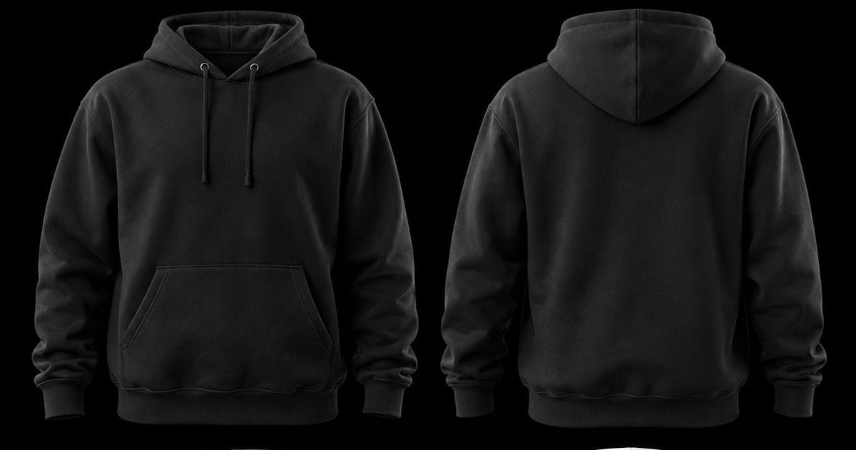 La Vicla Hoodie Black Front and Back