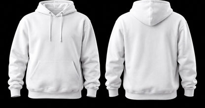 La Vicla Hoodie White Front and Back
