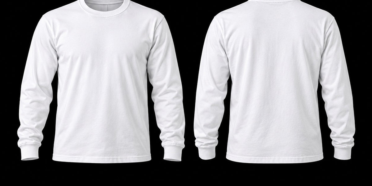 White Long Sleeve Front and Back