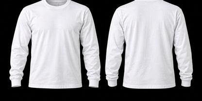 La Vicla Long Sleeve White Front and Back