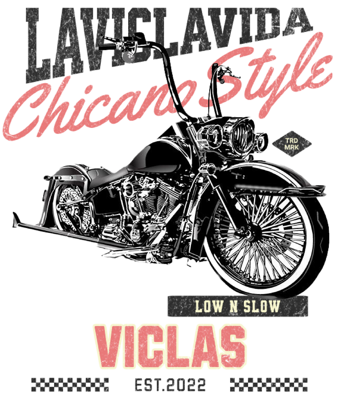 La Vicla Vida Low N Slow Viclas sticker artwork