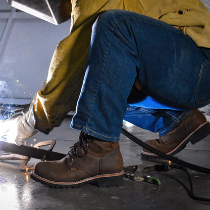SIERRA 9" LOGGER (STEEL TOE) Brown