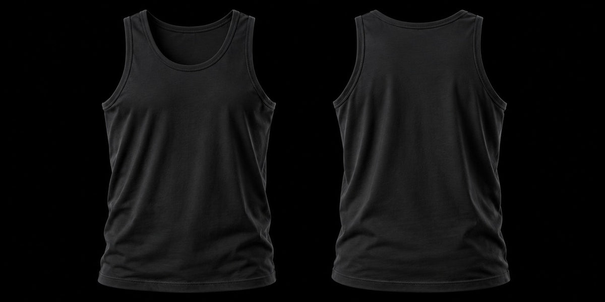 Black Tank Top Front and Back