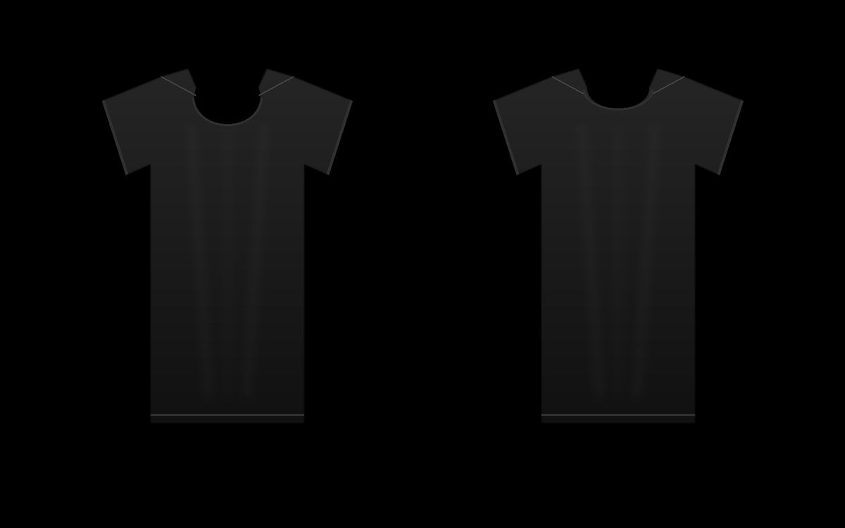 Black T-Shirt Front and Back